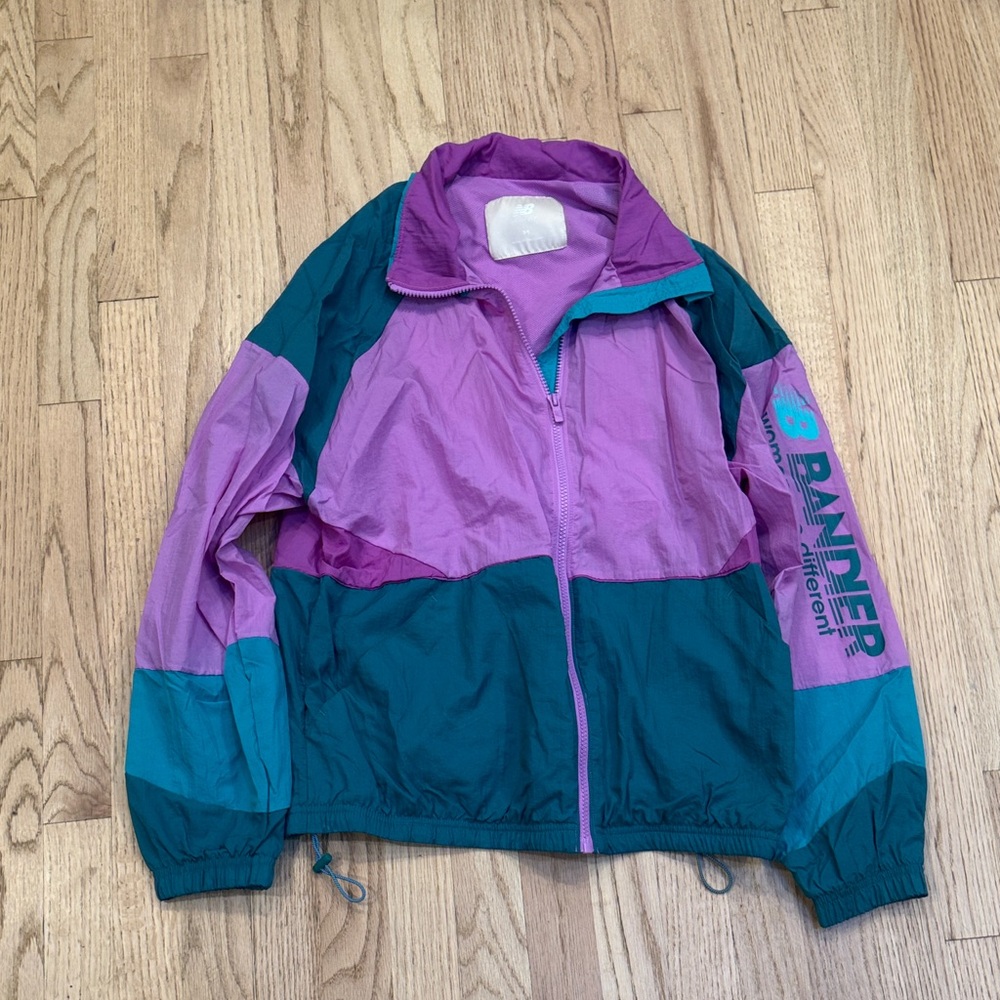 New Balance Windbreaker Purple and Teal